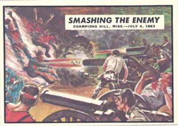 1962 Topps Civil War News #48 Smashing the Enemy Front