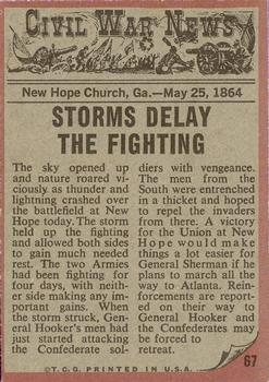 1962 Topps Civil War News #67 Deadly Duel Back