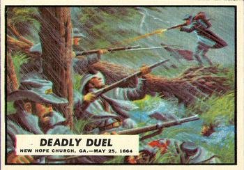 1962 Topps Civil War News #67 Deadly Duel Front