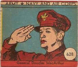 1942 Army, Navy and Air Corps (R18) #628 General Douglas MacArthur Front