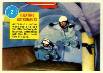 1963 Topps Astronauts (R709-6) #2 Floating Astronauts Front