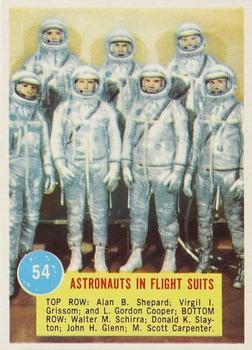 1963 Topps Astronauts (R709-6) #54 Alan Shepard / Virgil Grissom / Gordon Cooper / Walter Schirra / Donald Slayton / John Glenn / Scott Carpenter Front
