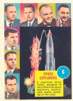 1963 Topps Astronauts (R709-6) #6 Alan Shepard / Virgil Grissom / Gordon Cooper / Walter Schirra / Donald Slayton / John Glenn / Scott Carpenter Front