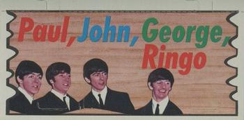 1964 Topps Beatles Plaks #2 Paul, John, George, Ringo Front