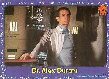 1979 Topps The Black Hole #3 Dr. Alex Durant Front