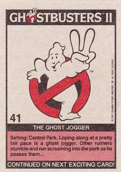 1989 Topps Ghostbusters II #41 The Ghost Jogger Back
