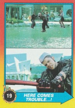 1989 Topps Back to the Future Part II #19 Here Comes Trouble ... Front