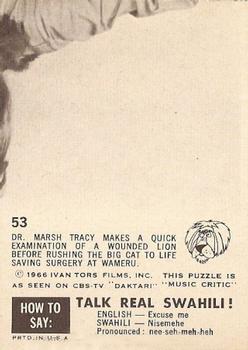 1966-67 Philadelphia Daktari #53 Dying Lion Back
