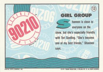 1991 Topps Beverly Hills 90210 #13 Girl Group Back