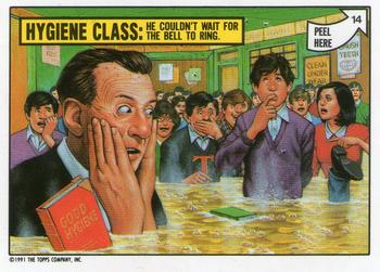 1991 Topps Toxic High School #14 Hygiene Class Front