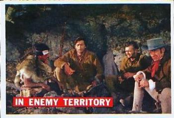 1956 Topps Davy Crockett Orange Back (R712-1) #49 In Enemy Territory Front