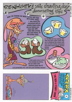 1993 Topps Nicktoons #4 It's Yak Shaving day! Back