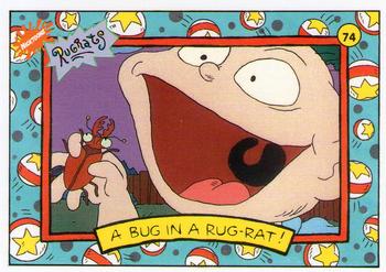 1993 Topps Nicktoons #74 A bug in a rug-rat Front
