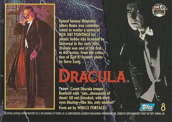 1994 Topps Universal Monsters #8 Dracula Back