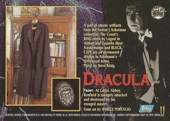 1994 Topps Universal Monsters #11 Dracula Back