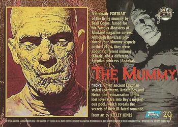 1994 Topps Universal Monsters #29 The Mummy Back