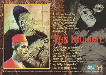 1994 Topps Universal Monsters #34 The Mummy Back
