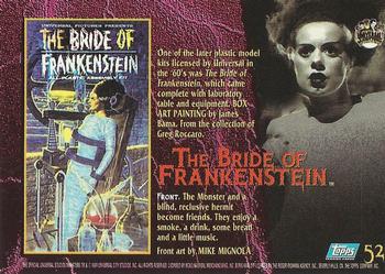 1994 Topps Universal Monsters #52 The Bride of Frankenstein Back