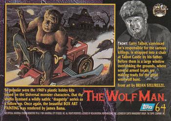 1994 Topps Universal Monsters #64 The Wolf Man Back
