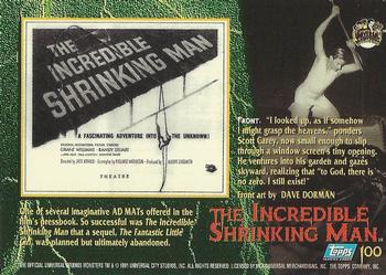 1994 Topps Universal Monsters #100 The Incredible Shrinking Man Back