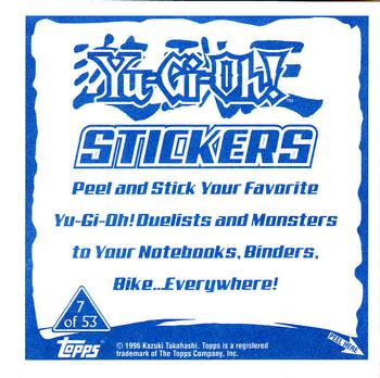 2002 Topps Yu-Gi-Oh Stickers #7 Mokuba Kaiba Back