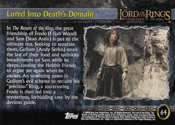 2003 Topps Lord of the Rings: The Return of the King #64 Lured Into Death's Domain Back