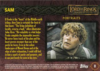 2006 Topps Lord of the Rings Masterpieces #8 Sam Back