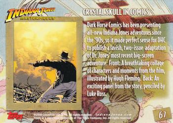 2008 Topps Indiana Jones Masterpieces #67 Crystal Skull in Comics Back