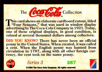 1994 Collect-A-Card Coca-Cola Collection Series 3 #287 