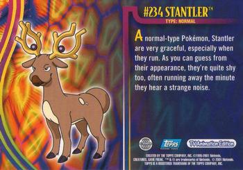 2001 Topps Pokemon Johto (UK) #NNO Stantler Back
