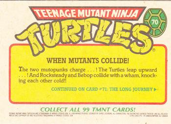 1989 O-Pee-Chee Teenage Mutant Ninja Turtles #70 When Mutants Collide! Back