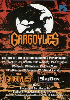 1995 Skybox Gargoyles - Pop-Ups #P5 Bronx Back