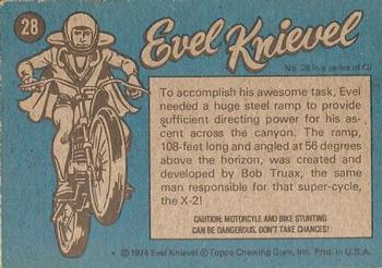 1974 Topps Evel Knievel #28 Launching Site Back