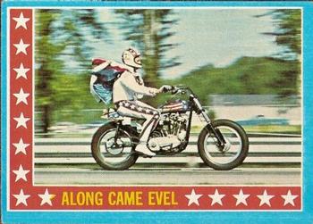 1974 Topps Evel Knievel #9 Along Came Evel Front