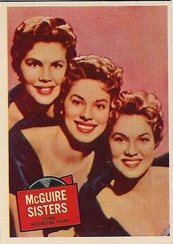 1957 Topps Hit Stars #48 The McGuire Sisters Front