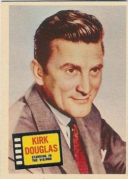 1957 Topps Hit Stars #74 Kirk Douglas Front