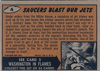 1962 Topps Mars Attacks #4 Saucers Blast Our Jets Back