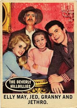 1963 Topps Beverly Hillbillies #56 Elly May, Jed, Granny and Jethro. Front