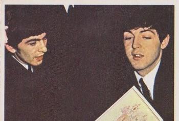 1964 Topps The Beatles Diary #8A Paul, George Front