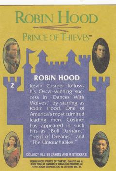 1991 Topps Robin Hood: Prince of Thieves (88) #2 Robin Hood Back