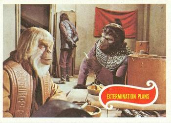 1975 Topps Planet of the Apes #14 Extermination Plans Front