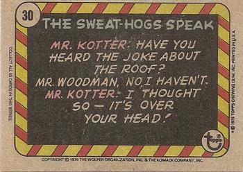 1976 Topps Welcome Back Kotter #30 Me, me! Him, him! Back