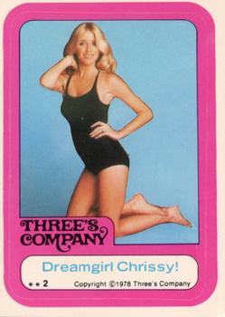 1978 Topps Three's Company #2 Dreamgirl Chrissy! Front