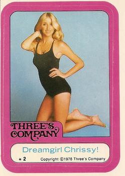 1978 Topps Three's Company #2 Dreamgirl Chrissy! Front