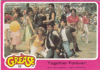 1978 Topps Grease #52 Together Forever! Front