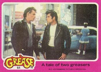 1978 Topps Grease #64 A tale of two greasers Front