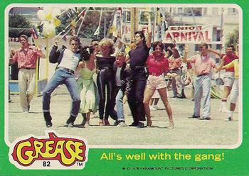 1978 Topps Grease #82 All's well with the gang! Front