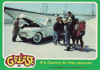 1978 Topps Grease #92 It's Danny to the rescue! Front