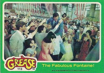 1978 Topps Grease #113 The Fabulous Fontaine! Front