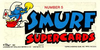 1982 Topps Smurf Supercards #5 Stay cool! Back